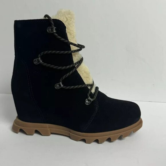 Sorel Womens Joan Of Arctic III Wedge Boot Black Size 8 M